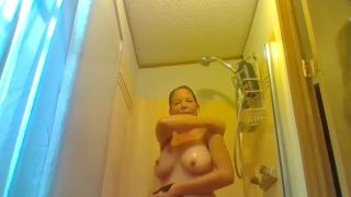 Free Blow Job Big Tits milf washing herself in the shower Teentube - 1