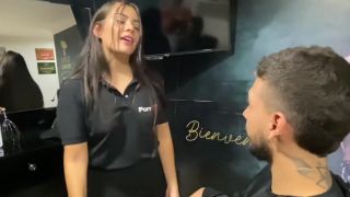Dick Sucking Fucking My Client In The Barbershop France - 1