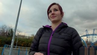 Fake Tits Having a good fuck with a sweet Czech girl in the back alley Pussylick - 1